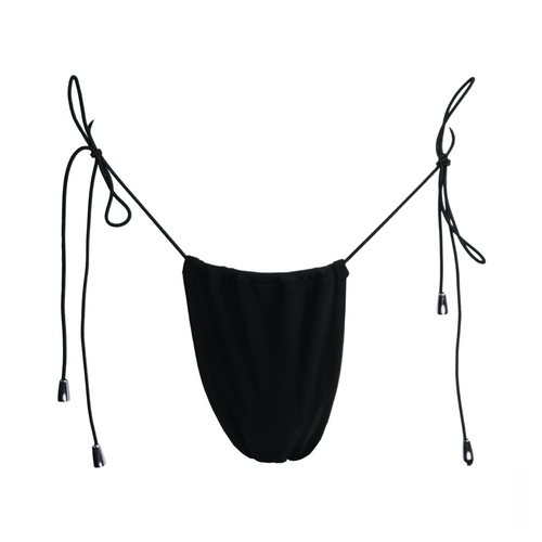 Riri Tie Side Black Bikini Bottom