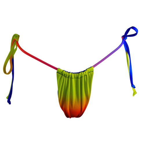 Henna Tie Side Micro Bikini Bottom - Jamaica